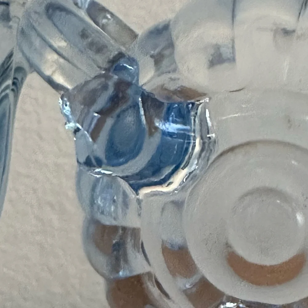 Imperial Glass - Ohio - Blue Pillar Flute Cream & Sugar - Picture 7 of 8